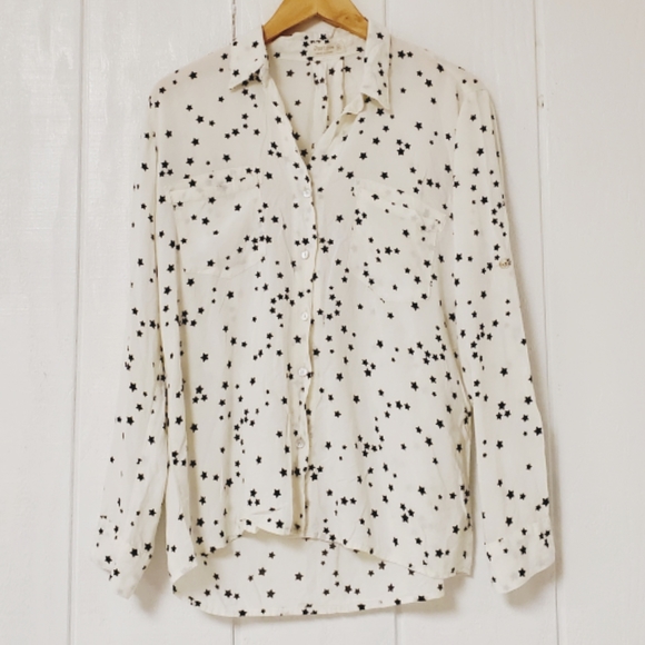 Just Living Tops - Just Living button down, star, spring, boho